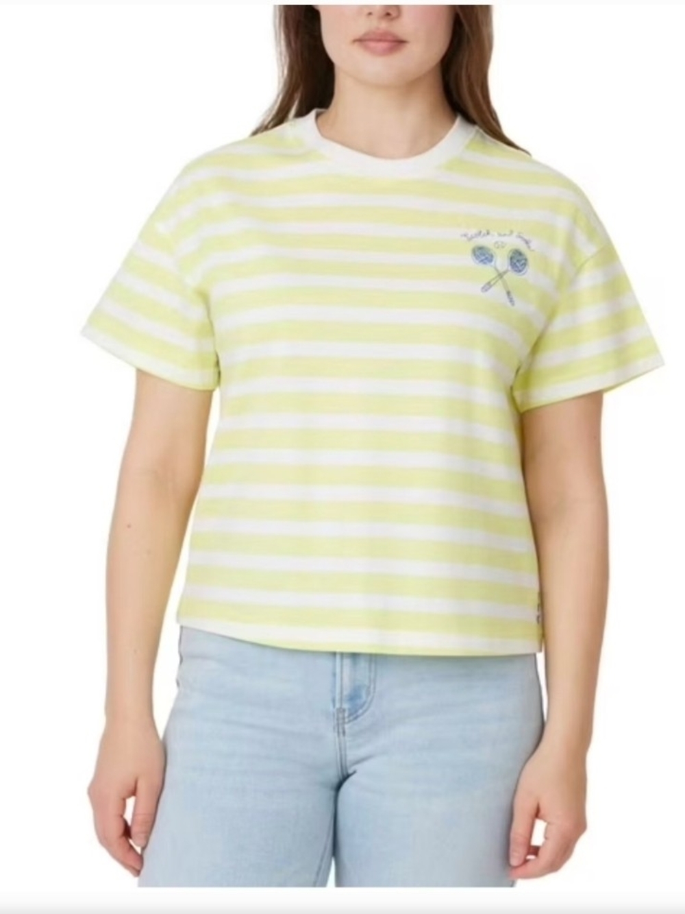 Striped Yellow & White Boxy Shirt